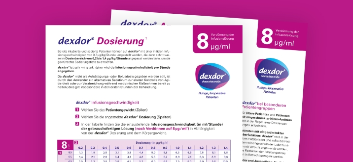  dexdor – Dosierung und Verdünnung 8 µg/ml